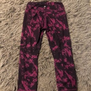Lululemon Crop Tie-dye Leggings
